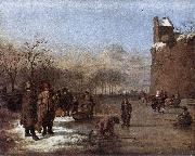 Adriaen van de Velde Amusement on the Ice oil painting